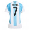 Argentinien Rodrigo De Paul #7 Heimtrikot Copa America 2024 Kurzarm